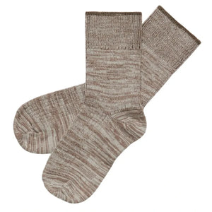 FUB - 2 Pair Marled Wool Sock Set | Heather Beige