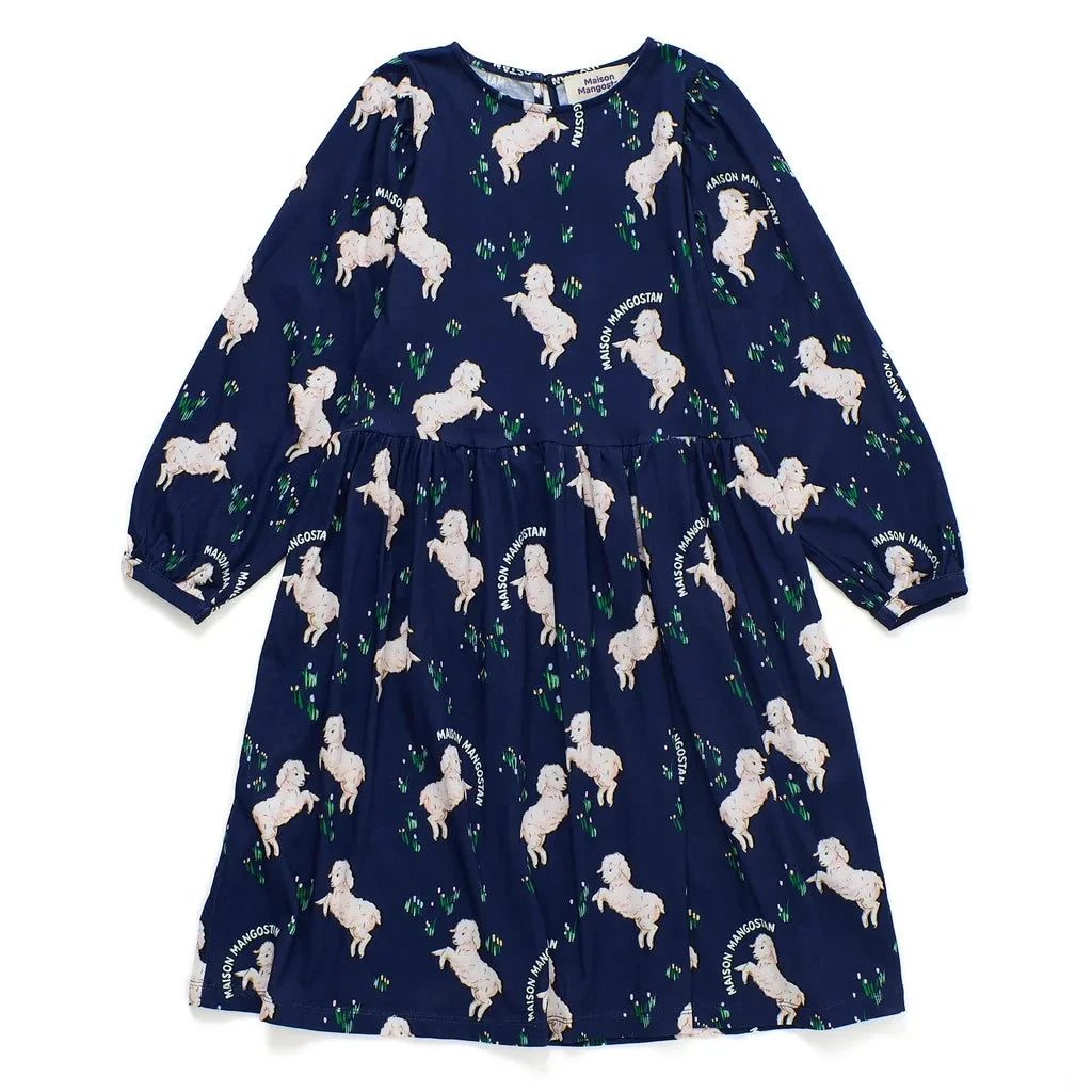 Maison Mangostan - Sheep Dress | Dark Blue
