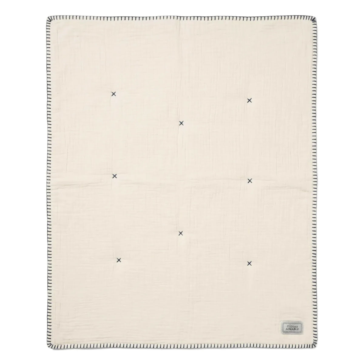 Editions Aimable - Pablo Scarf | Ivory Gauze Fabric