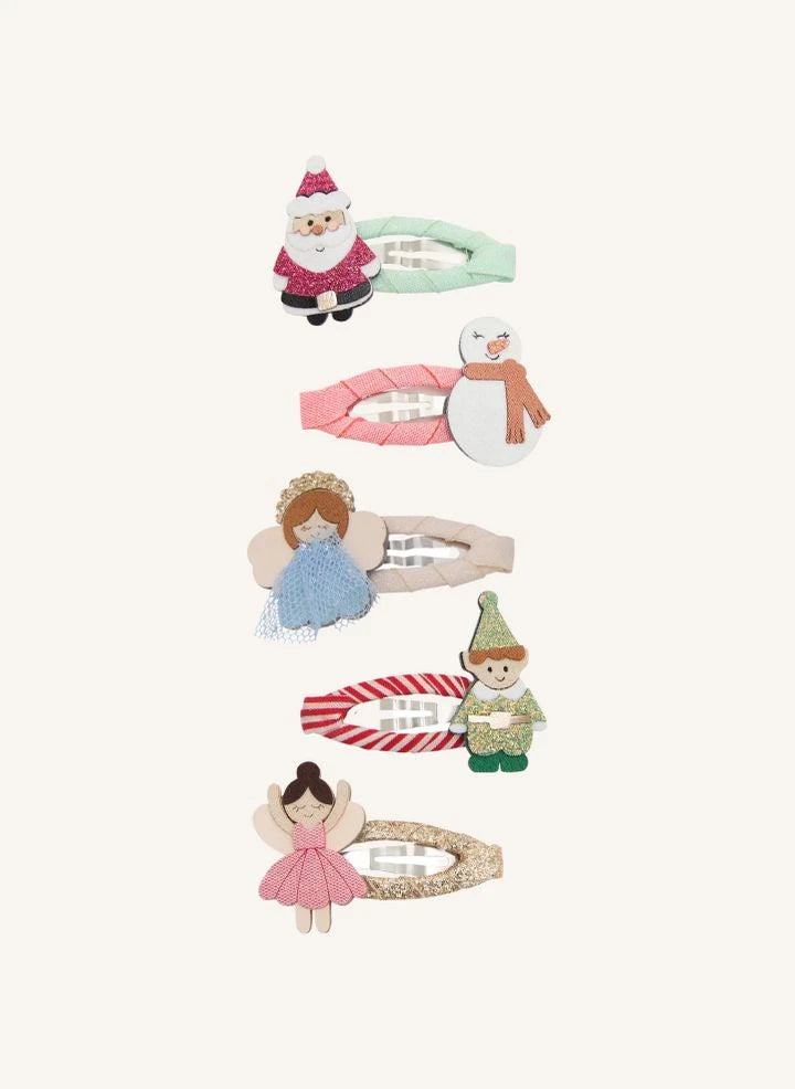 Mimi & Lula - 5'li Cute Characters hair clip set | Pink
