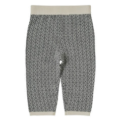 FUB - Jacquard Pants Extra Fine Knit Merino Wool | Navy