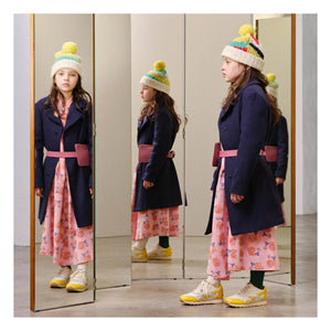 The Animals Observatory - Giraffe Velvet Dress | Pink