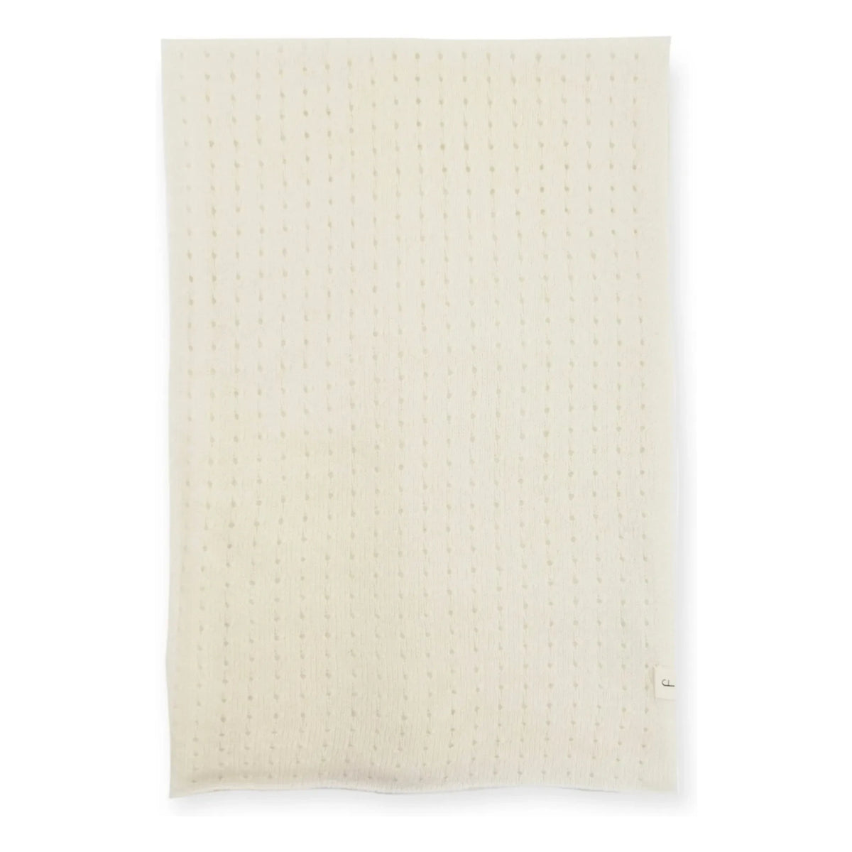 My Little Freckle - Organic Cashmere Pointelle Blanket | Ivory