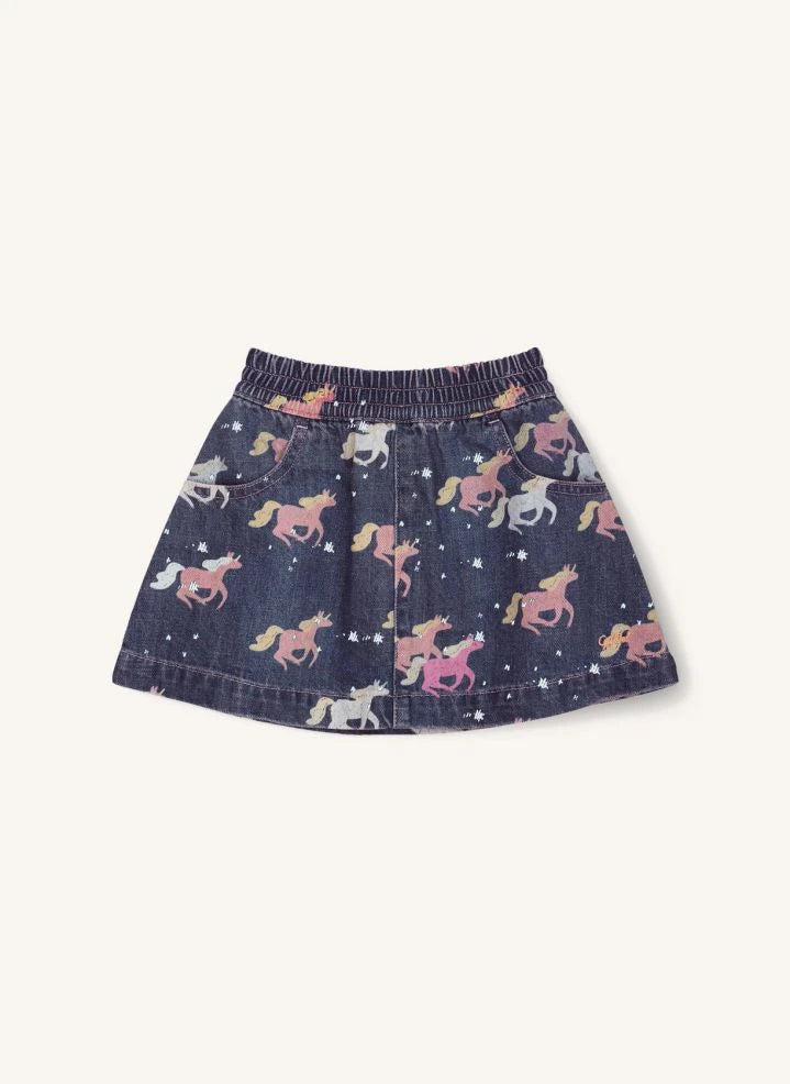 Copenhagen Colors - Organic Cotton Denim Unicorn Skirt | Dark Blue