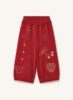 Flöss - Agnes Knit Pants | Red