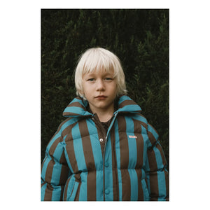 Tinycottons - Striped Padded Jacket | Blue