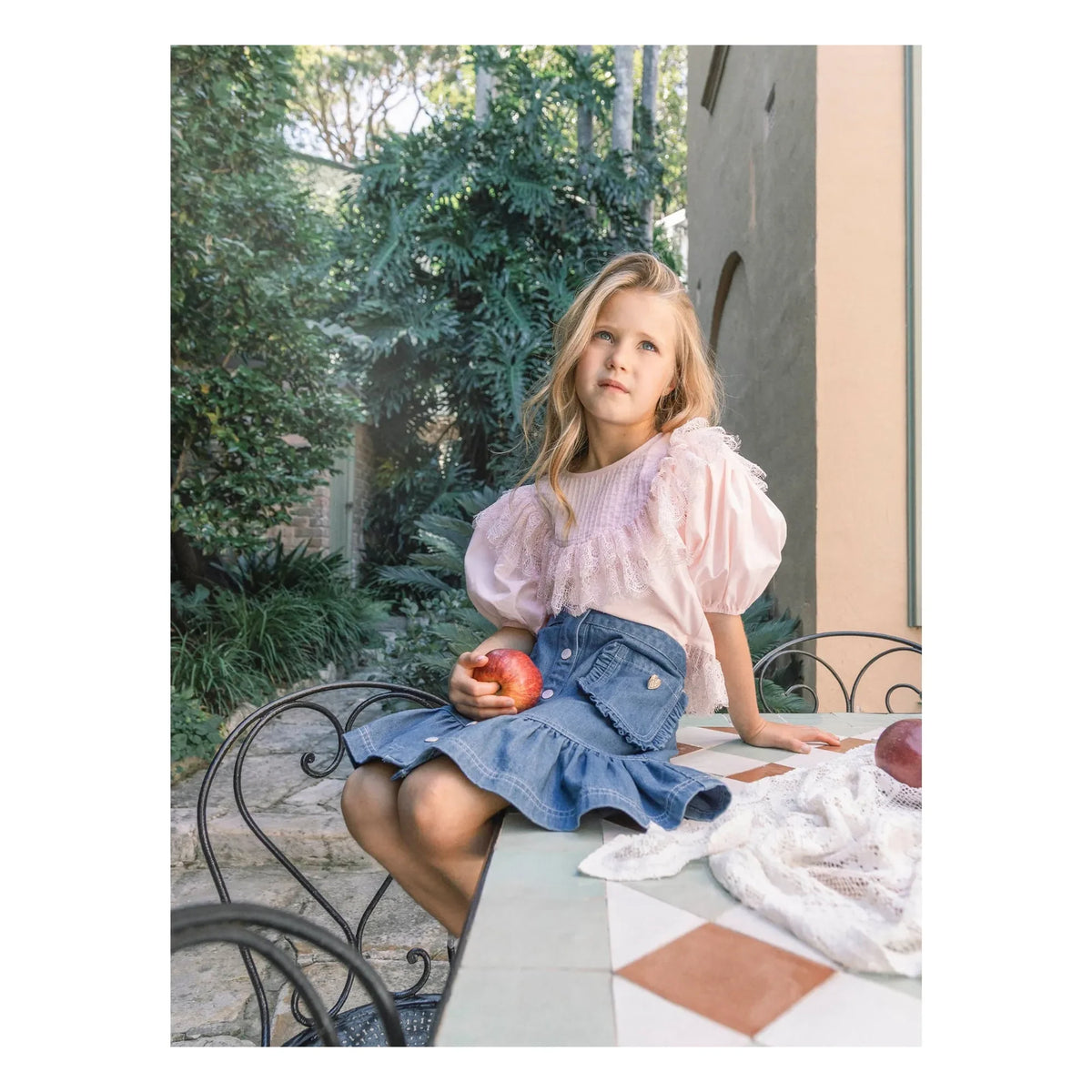 Tutu du Monde - Heartstring Denim Skirt | Blue