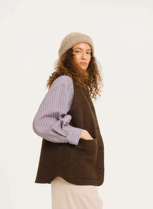 Sacrécoeur - Antonia Wool Cardigan | Brown