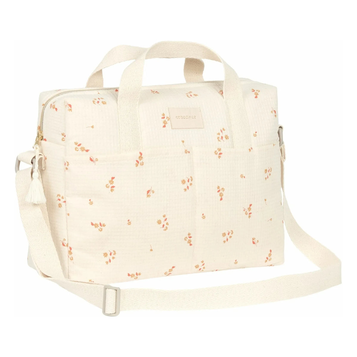 Nobodinoz - Gala Opera Lily Waterproof Baby Changing Bag | Ecru
