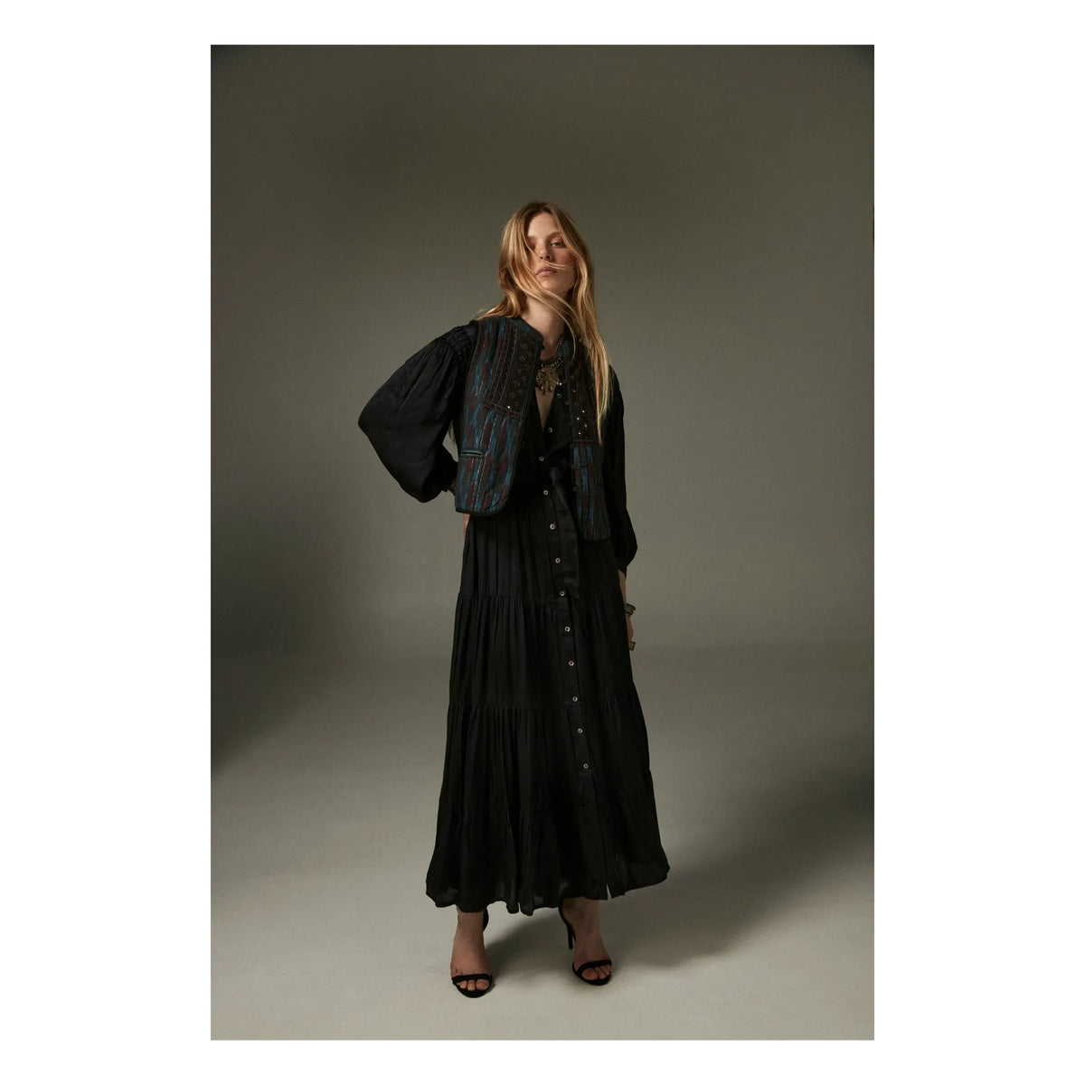 Maison Hotel - Midnight Blue Tender Is The Night Nisha Dress