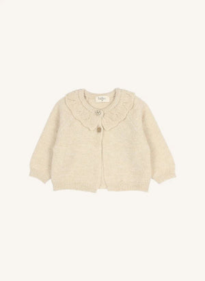 Búho - Lurex Cardigan | Beige