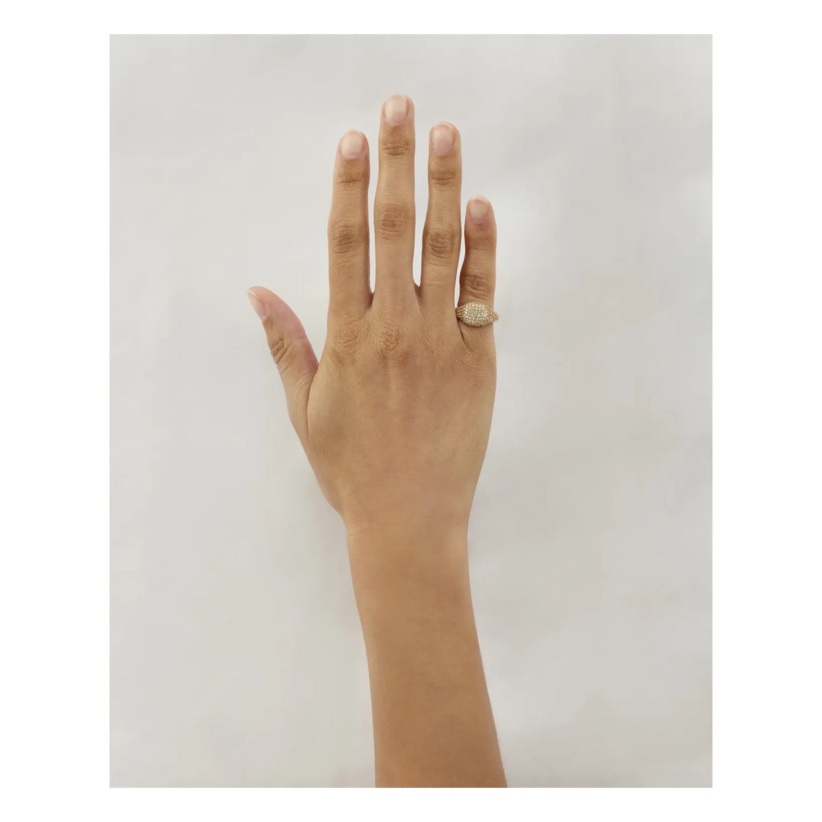 Daphine - Laurita Pavé Seal Ring | Gold