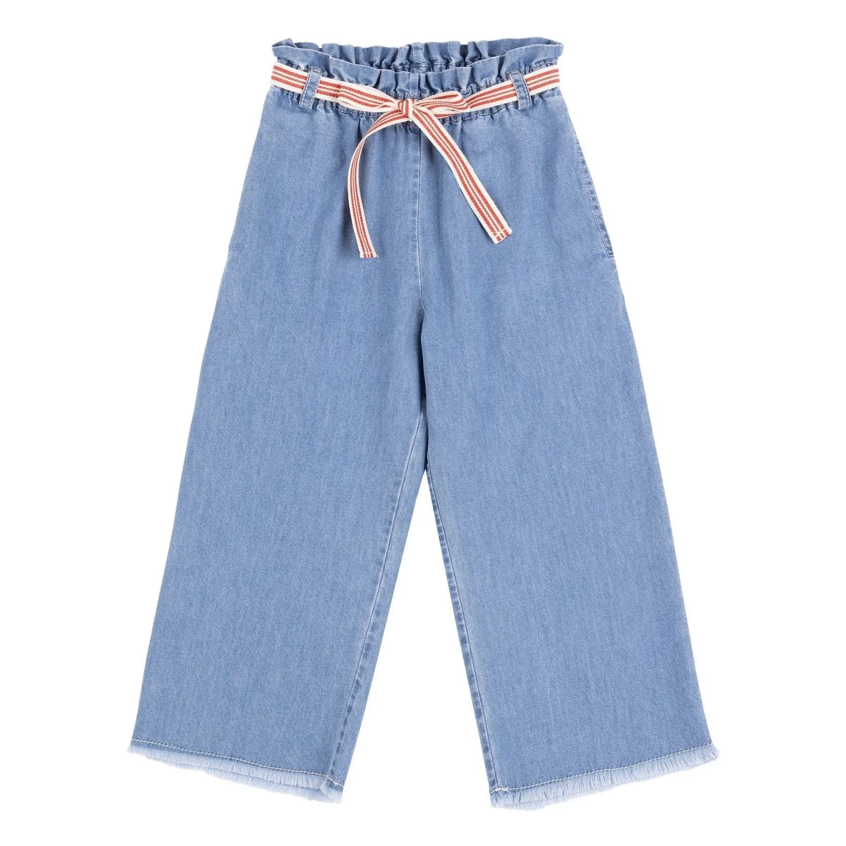 Babe & Tess - Loose Drawstring Jeans Love | Light Blue