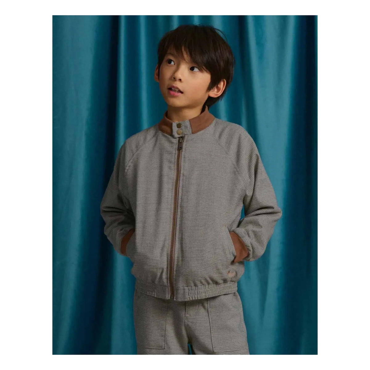 Gingersnaps - Leonardo houndstooth jacket | Brown