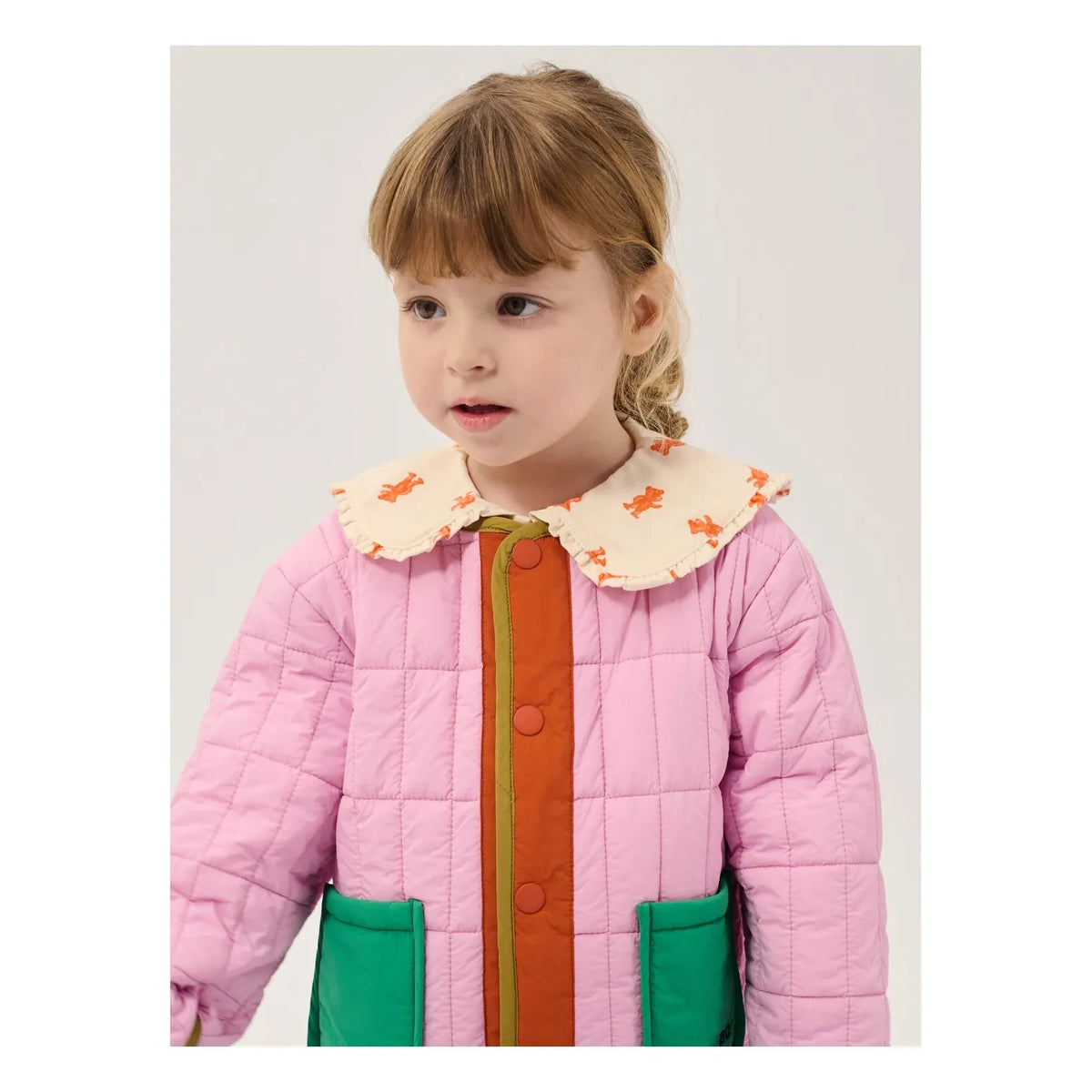 Bobo Choses - Recycled Fiber Quilted Baby Jacket | Pink