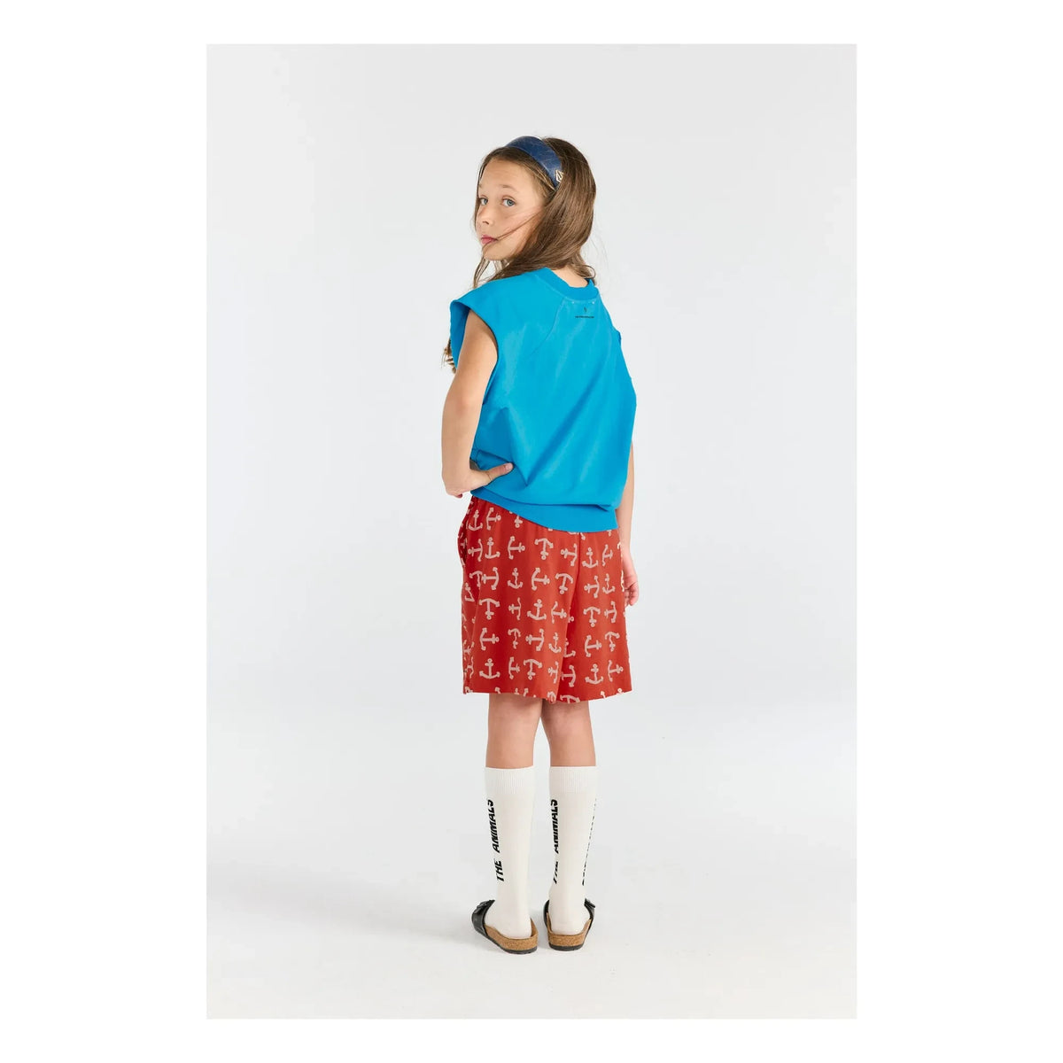 The Animals Observatory - Organic Cotton Mole Anchor Shorts | Red