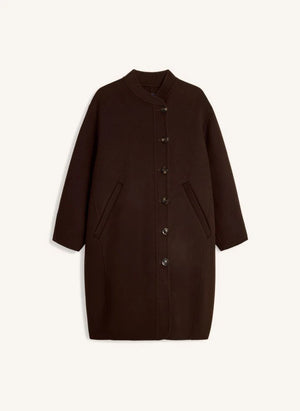 Soeur - Beaulieu Wool Coat | Chocolate