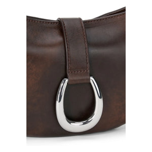 Staud - Harlow Crescent Leather Bag | Brown