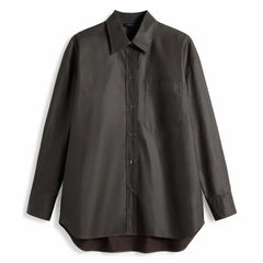 Soeur - Carlotta organic cotton shirt | Dark Brown