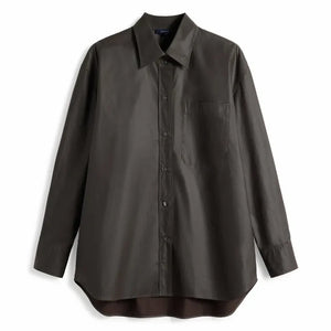 Soeur - Carlotta organic cotton shirt | Dark Brown