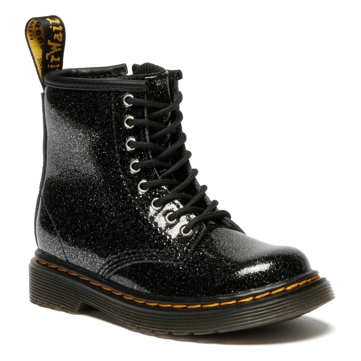 Dr. Martens - 1460 J Glitter Lace-Up Boots | Shiny Black