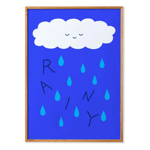 Mado - Rainy Poster | Blue