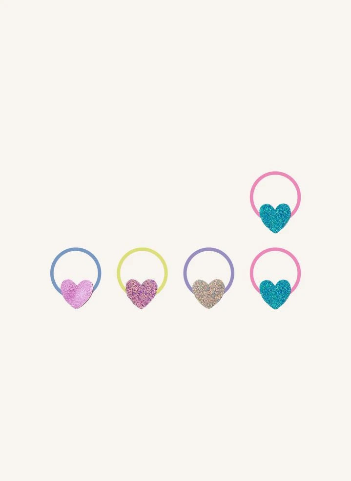 Mimi & Lula - 8-Piece Happy Hearts Hair Clip Set | Pink