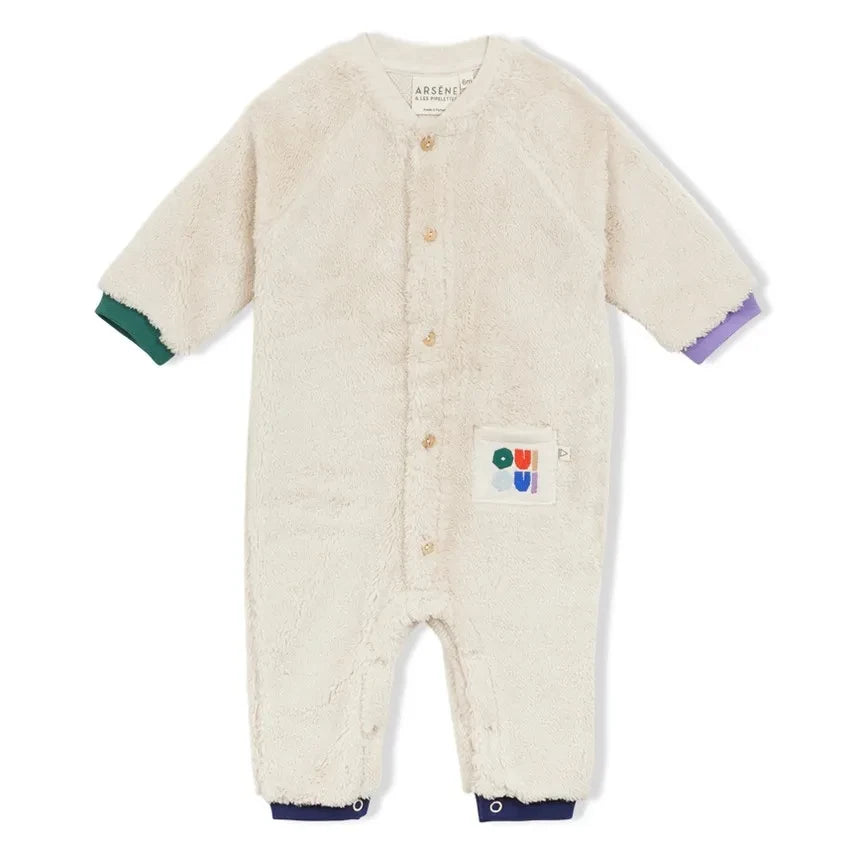 Arsène et Les Pipelettes - Beige Sherpa Style One-Piece
