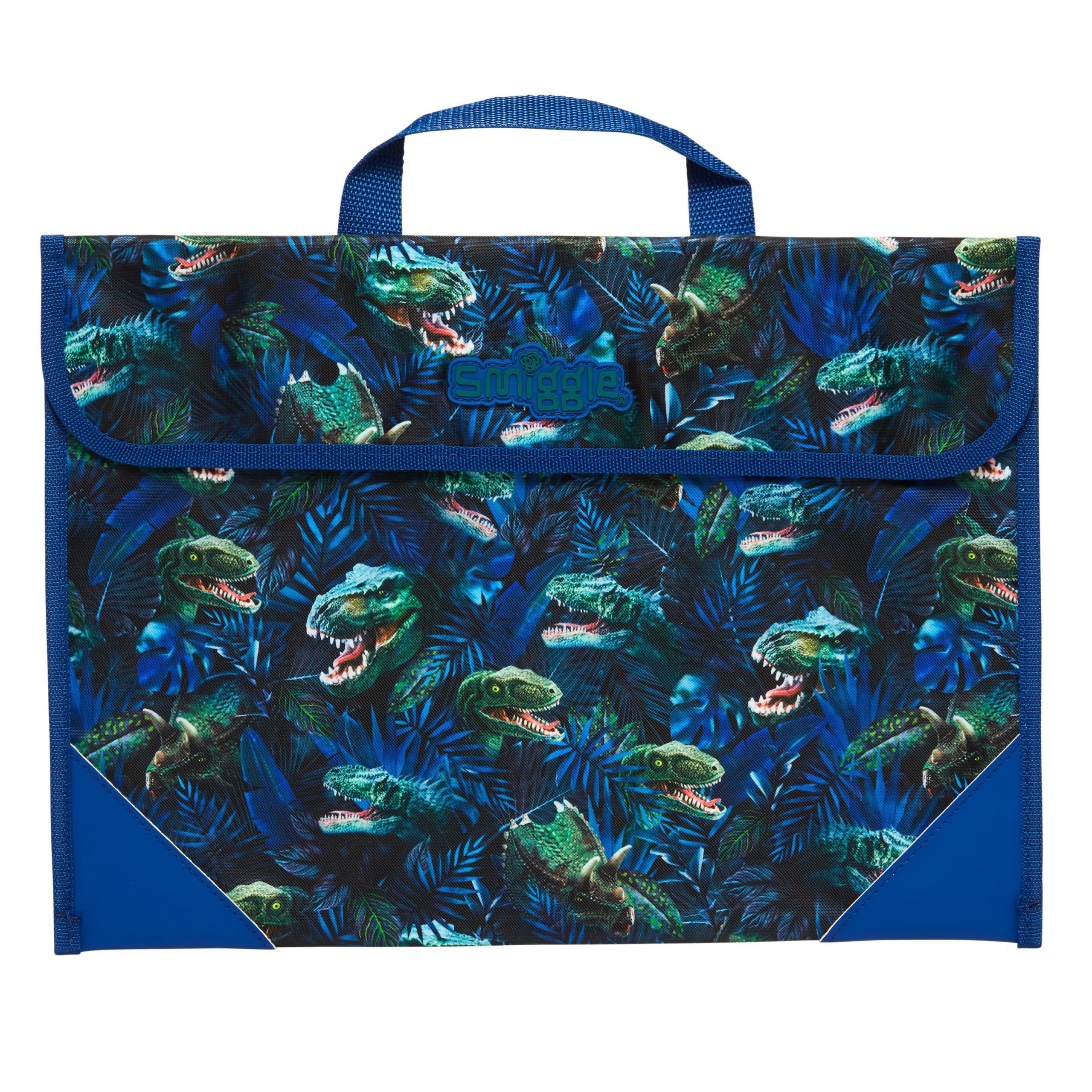 Smiggle - Galaxy Dosya ve Ödev Taşıma Çantası-Dinossi
