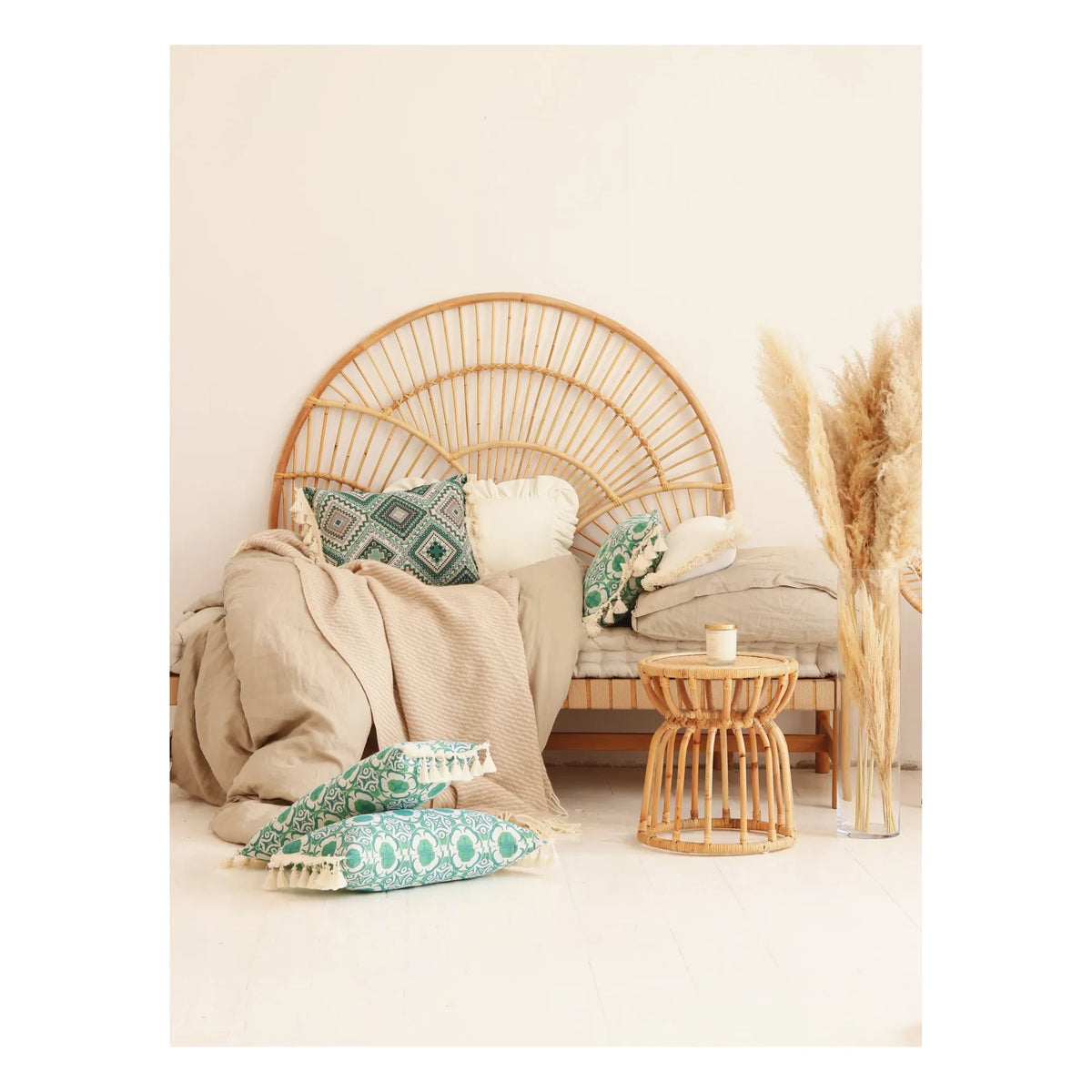 Moi Mili - Boho pillow | Green