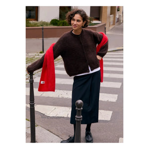 Surprise Paris - Olivia Super Kid Mohair Cardigan | Chocolate