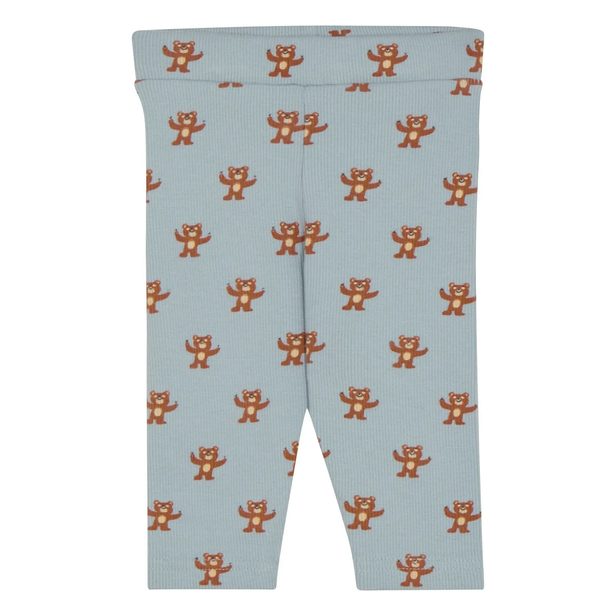 The Campamento - Teddy Bear Ribbed Leggings | Light Blue
