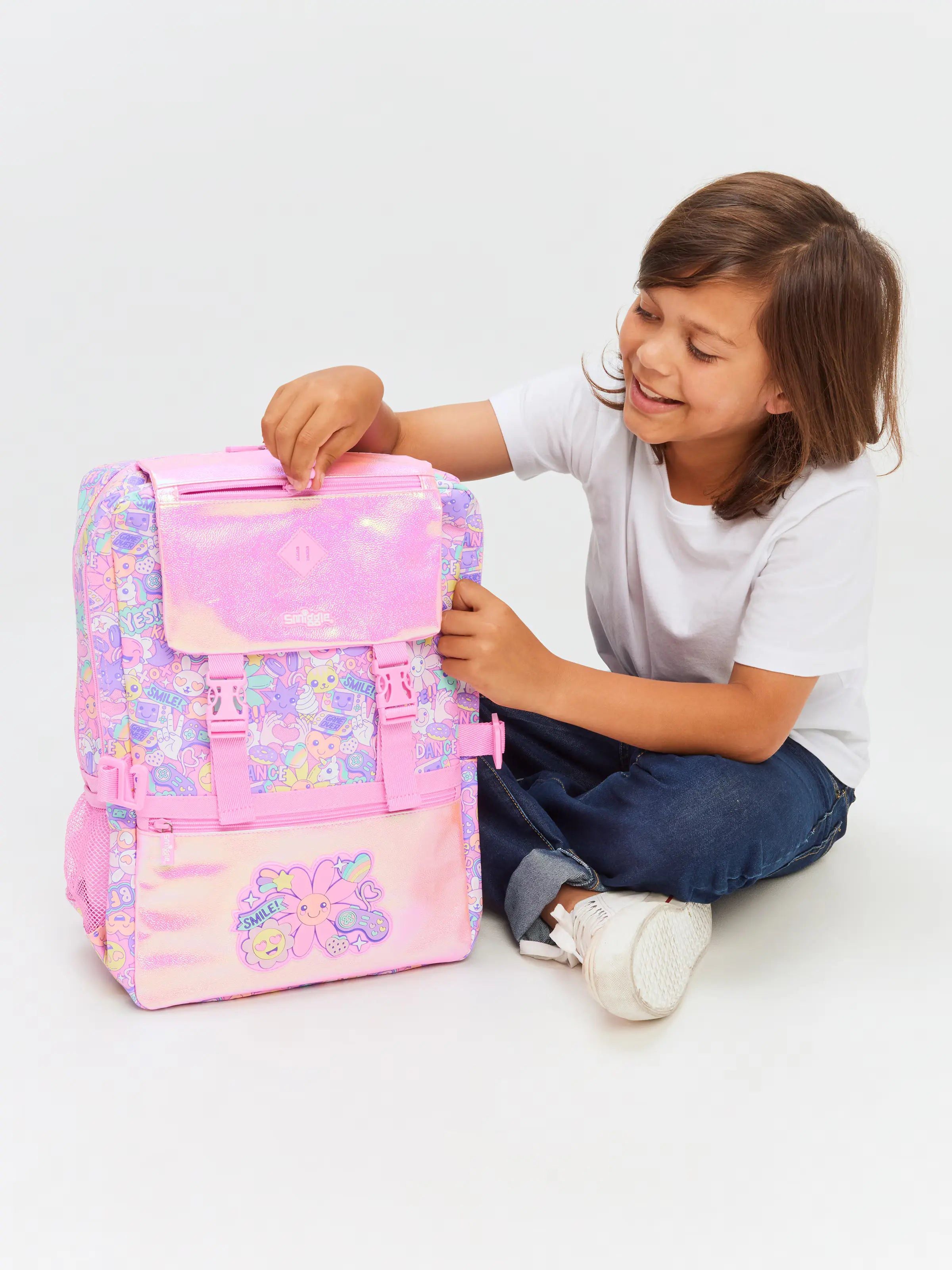 Smiggle - Epic Ortaokul Sırt Çantası-Dinossi