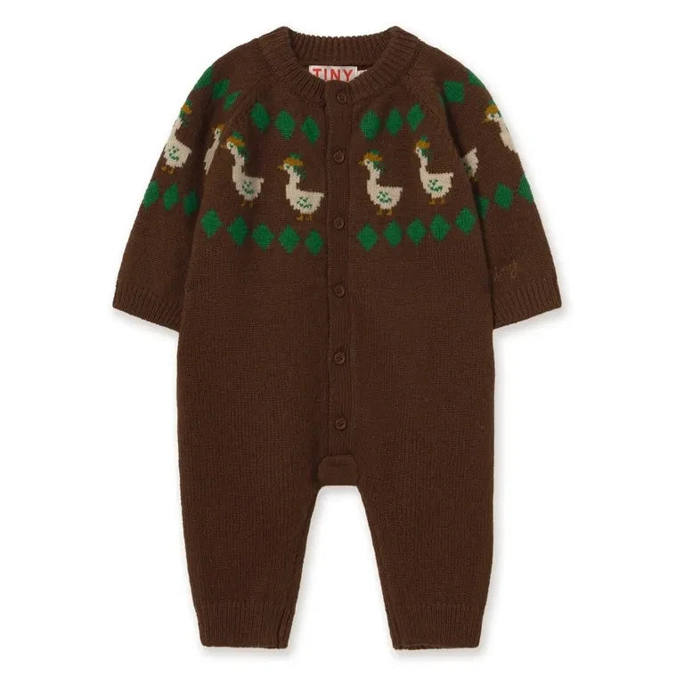 Tinycottons - Oies Wool Overall | Brown