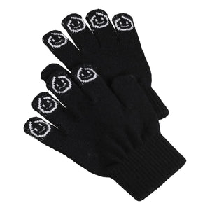 Molo - 2 Pair Kaapo Smileys Gloves Set | Black