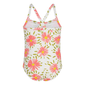 Petit Bateau - Floral Pattern Swimsuit | White