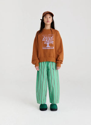 True Artist - Ex Libris organic cotton sweatshirt | Brown