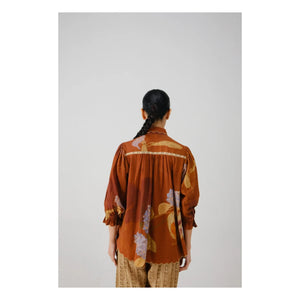 CORD - Judy Foliage blouse | Terracotta