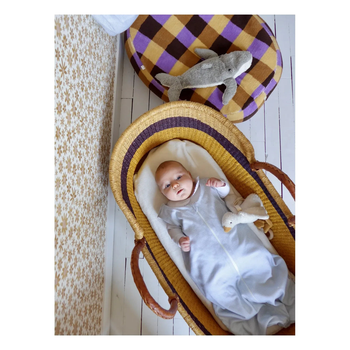 Tante Reine - Light Striped Sleep Sack | Blue