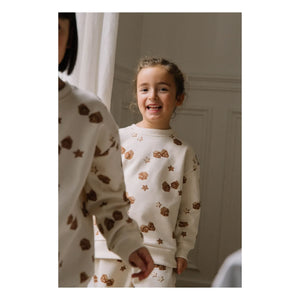 Studio Bohème - Noel Bear Sweatshirt Organic Cotton | Ecru