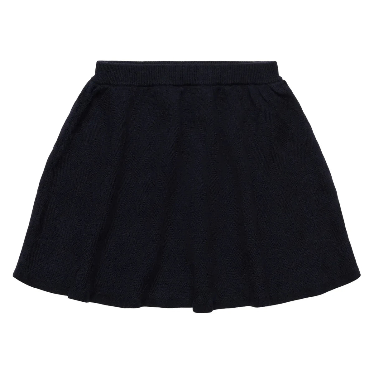 FUB - Harlequin Fine Knit Merino Wool Skirt | Blue