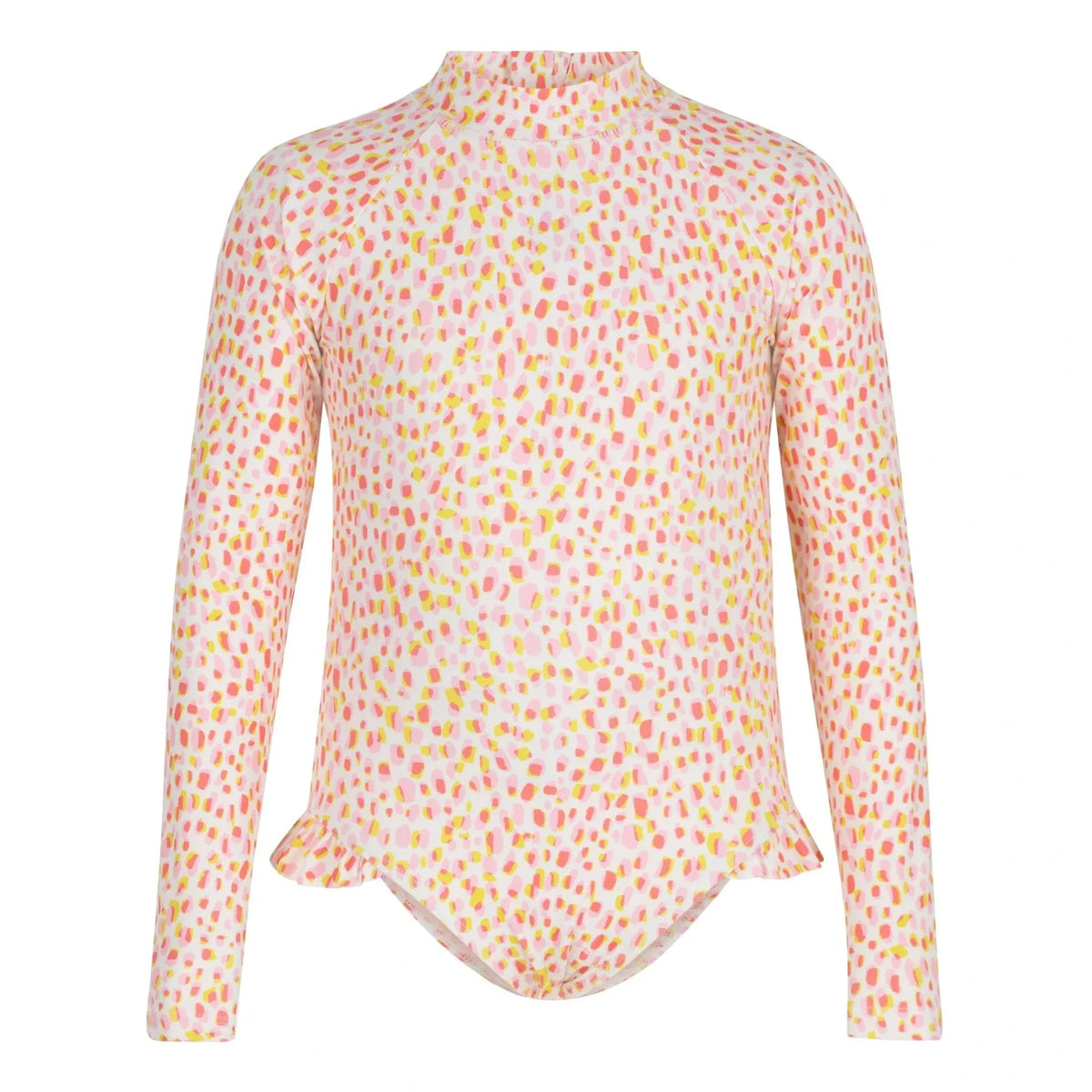 Petit Bateau - Polka Dot Long Sleeve Swimsuit | Pink