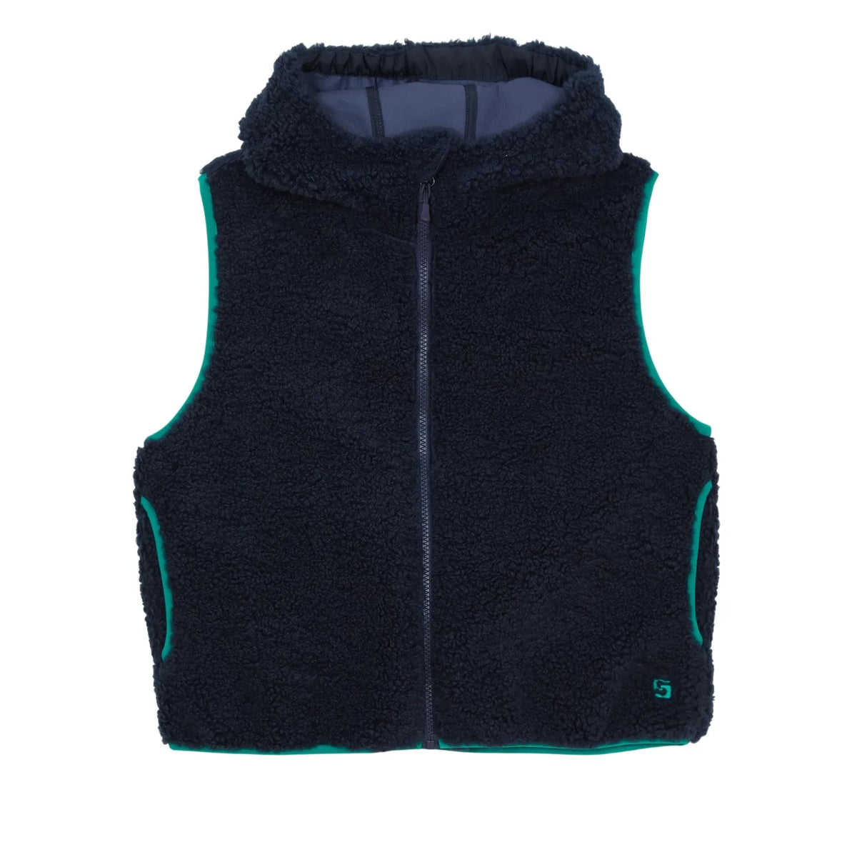 Smallable Kid - Manny Sleeveless Jacket | Blue Black