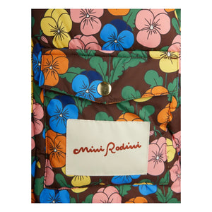 Mini Rodini - Floral Print Recycled-Fiber Puffer Jacket | Black