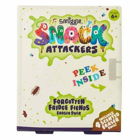Smiggle - Snack Attackers 4lü Silgi Paketi-Dinossi
