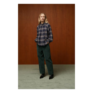 BELLEPIECE - Paxos Checked Blouse | Blue