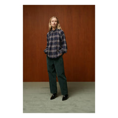 BELLEPIECE - Paxos Checked Blouse | Blue