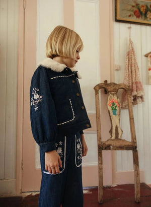 Louise Misha - Rafalina Denim Jacket | Dark Blue