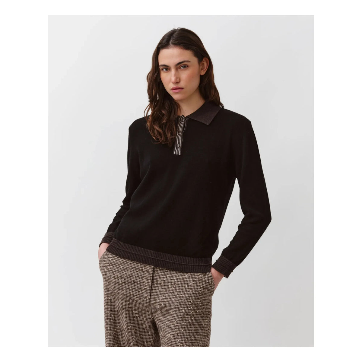 Diega - Polco Wool Sweater | Black