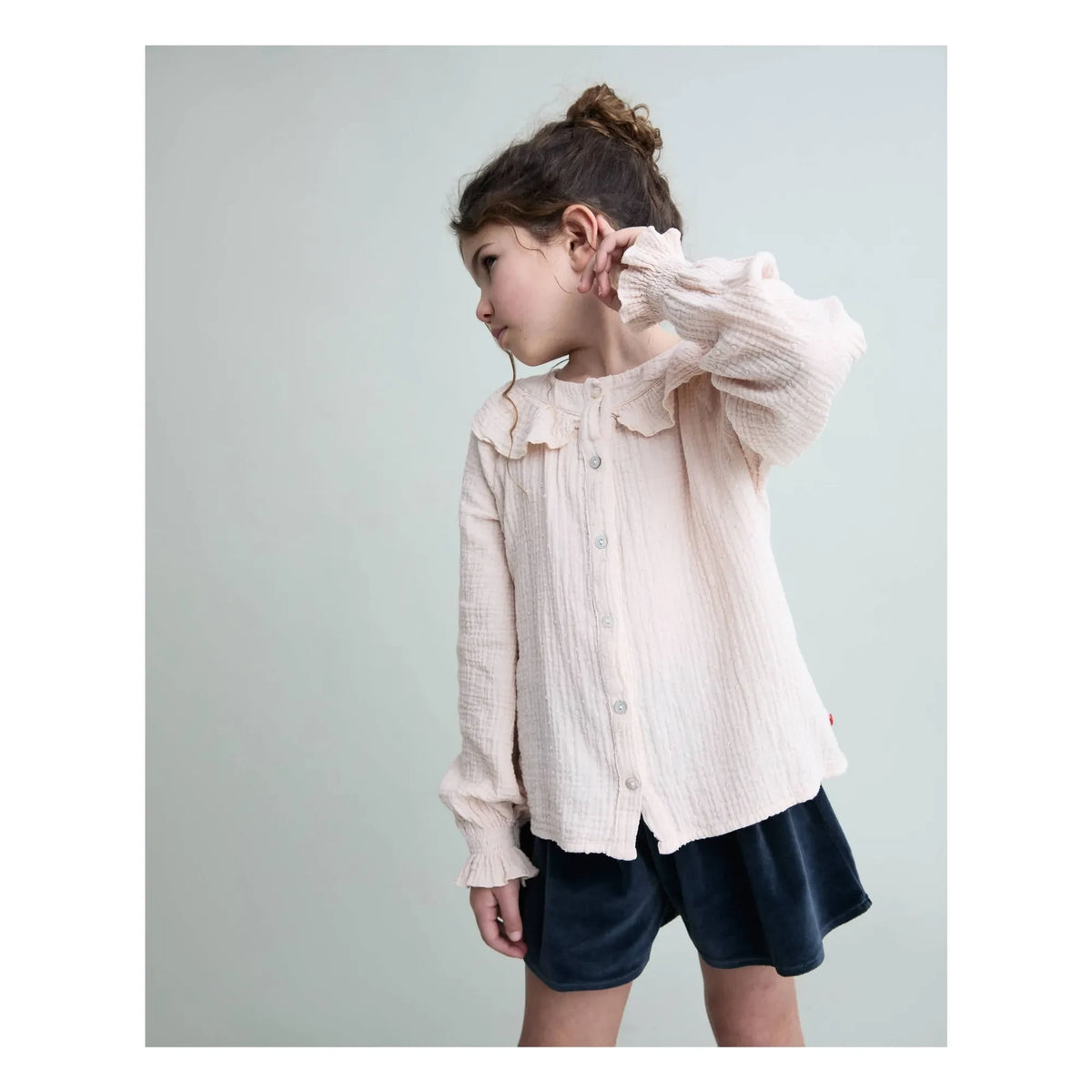 Búho - Plumeti Organic Cotton Blouse | Light Pink